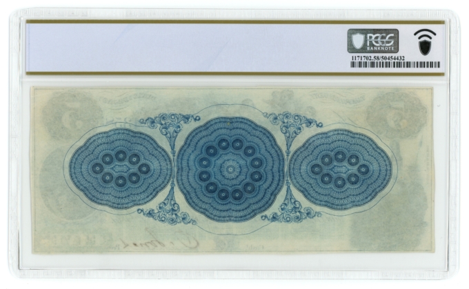 1861 Westmorland Bank of New Brunswick Canada $5 Note PCGS AU58PPQ P-S2049r