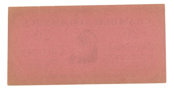 No Date Hiawatha Kansas Chamber of Commerce 20 Christmas Currency (A0015)