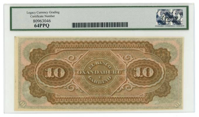 1869 SCWPM#S1784r 2 in Sequence Argentina 10 Pesos Legacy 64PPQ (L5315)