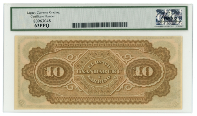 1869 SCWPM#S1784r Argentina 10 Pesos Legacy 63PPQ (L5325)