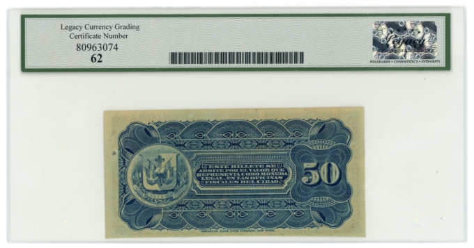 188X SCWPM#S102r 50 Centavos Dominican Republic Legacy 62 (L5330)