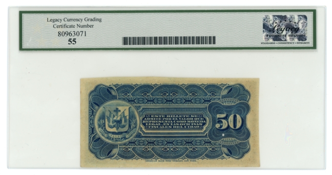 188X SCWPM#S102r 50 Centavos Dominican Republic Legacy 55 (L5332)