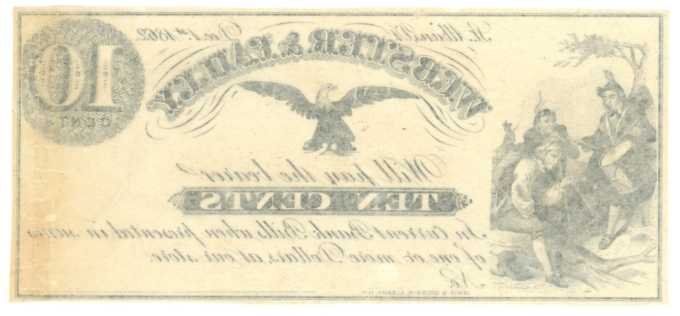 1862 Webster & Failey St. Albans Vermont VT 10c Obsolete Scrip C-50 R6 (64555)