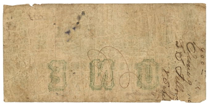 1861 Red River Packet Co New Orleans LA $1 Obsolete Civil War Era 64763