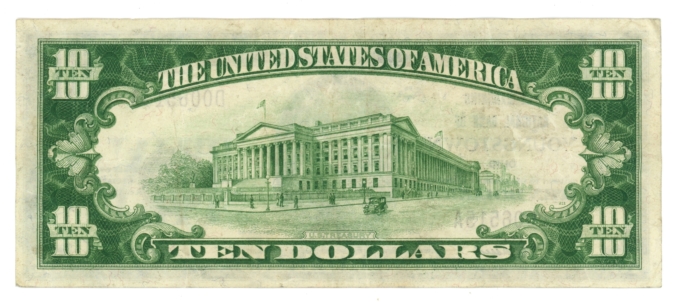 1929 T1 Mahoning National Bank of Youngstown Ohio $10 NBN Ch#2350 (64687)