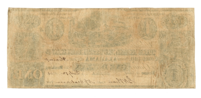 1861 Real Estate Banking Co. of South Alabama Selma AL $1 Obsolete R300-1 64812