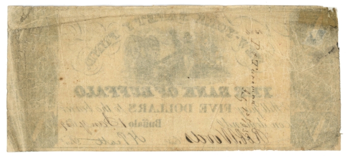 1839 Bank of Buffalo New York $5 NY Safety Fund (L6045)
