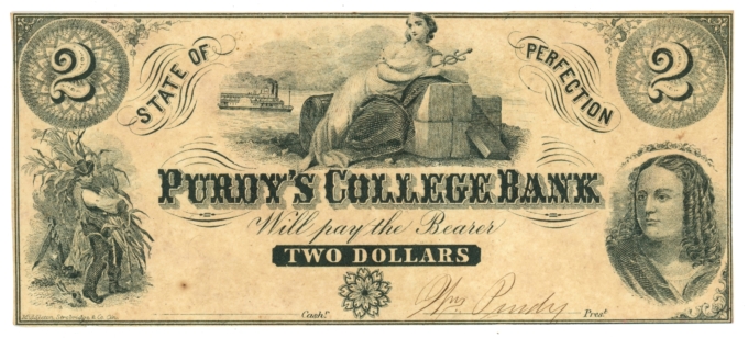 ND Purdys College Bank Indiana $2 IN (L6053)