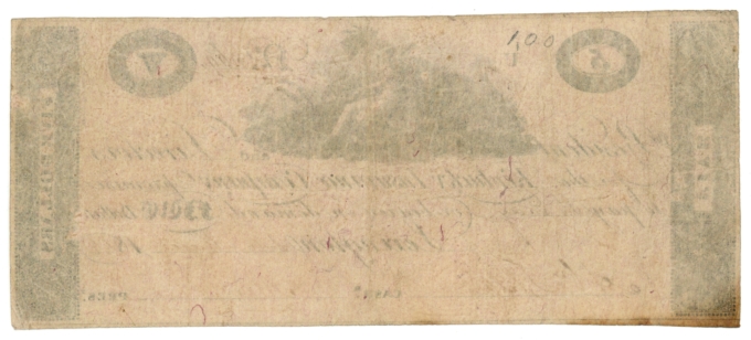 1816 Kentucky Insurance Company Lexington KY $5 (L6055)
