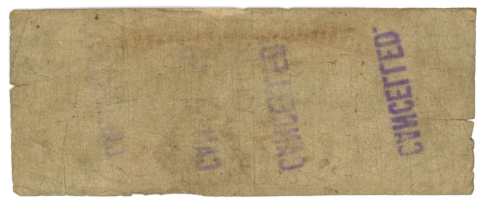 186_ Northern Bank of Kentucky $1 KY Ink Cancel (L6067)