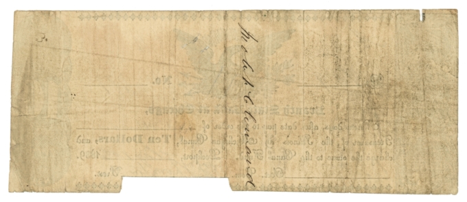 1839 Branch State Bank at Chicago Lockport Illinois IL $10 Obsolete (L6081)