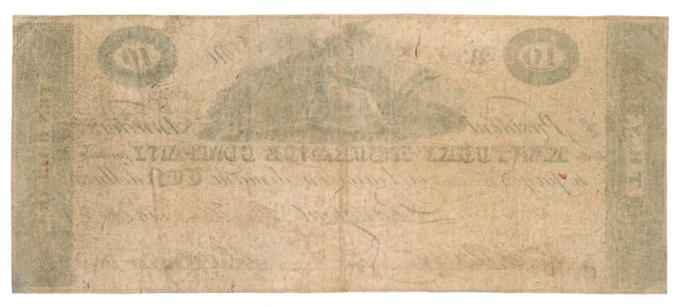 1814 Kentucky Insurance Company $10 KY (L6092)