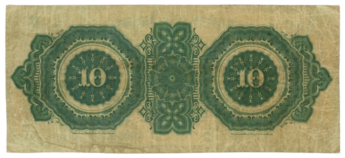 1873 Charlotte Columbia & Augusta RR Co. $10 SC (L6111)
