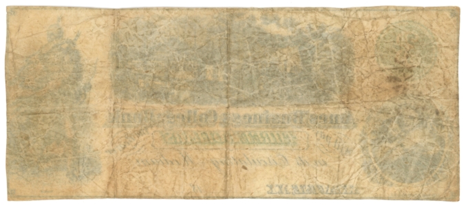 18XX Ames Business College Bank Syracuse New York NY $3 College Currency (64847)