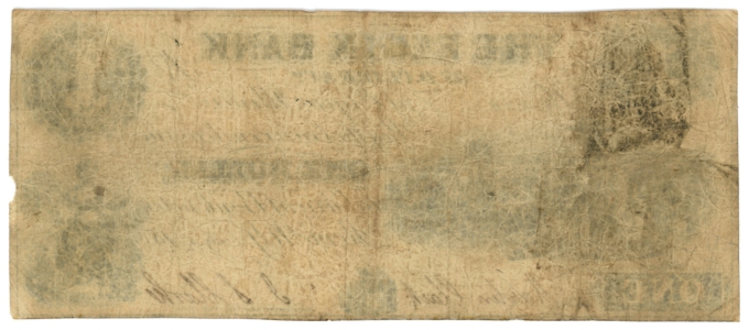 1852 Elgin Bank of D Clark & Co. Elgin Illinois IL $1 Obsolete UNL (64851)