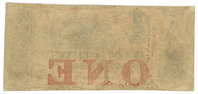 1855 Bank of Fayetteville North Carolina NC $1 Obsolete Note No.119 (64857)