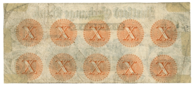 185X Hartford Exchange Bank Hartford Indiana IN $10 Obsolete Note (64861)