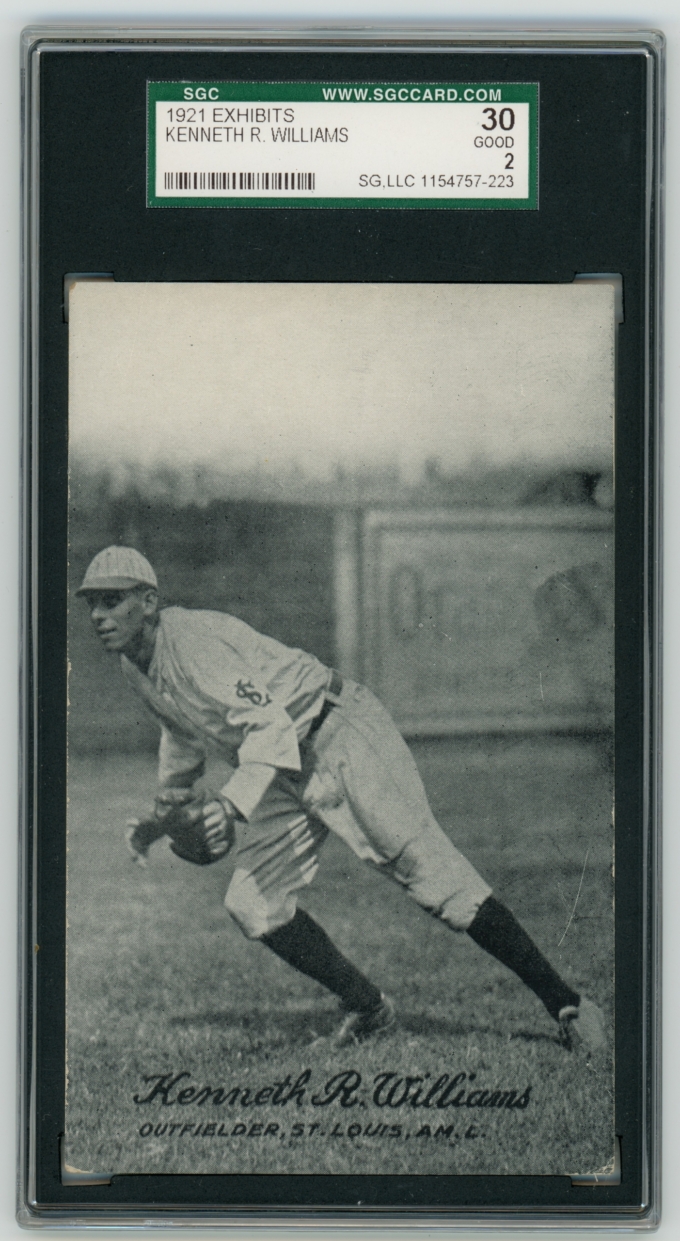1921 Exhibits Kenneth R. Williams St. Louis Browns SGC 2 GD