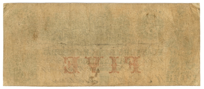 1854 Planters Bank of Fairfield Winnsboro SC $5 Obsolete Sh306 (65004)