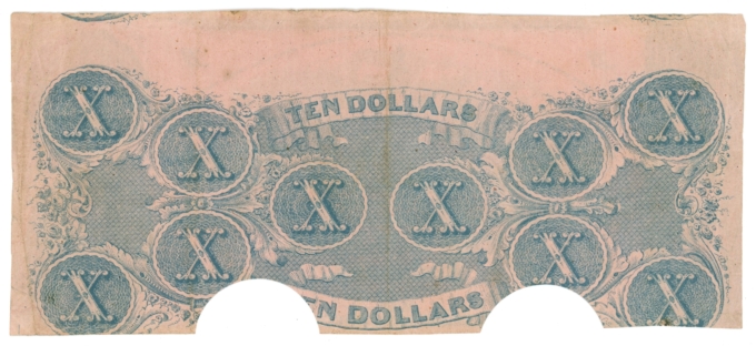 T-52 1862 Confederate States of America CSA $10 Note No.36112 (65015)