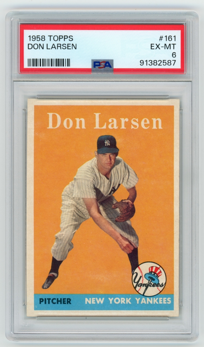 1958 Topps #161 Don Larsen New York Yankees Card PSA 6 EX-MT (64819)