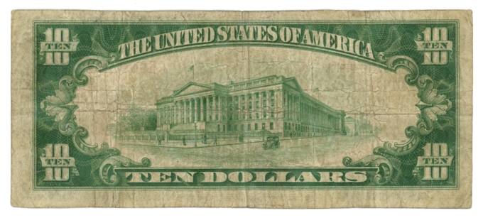1929 Type 1 Champaign National Bank of Urbana Ohio OH $10 NBN Ch#916 (64885)