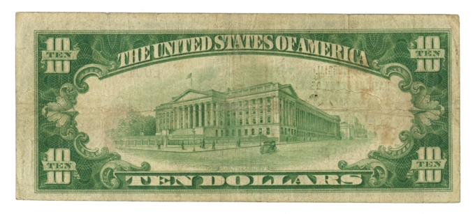 1929 Type 1 Commercial National Bank of Tiffin Ohio OH $10 NBN Ch#7795 (64884)
