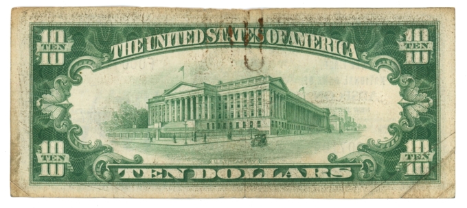 1929 Type 1 First National Bank of Absecon New Jersey NJ $10 NBN Ch#10823 64893