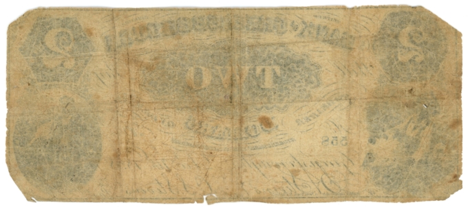 1858 Bank of Greensborough Georgia $2 GA (L6213)
