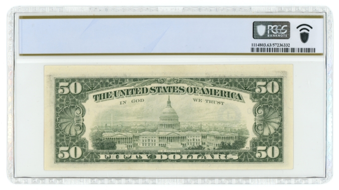 1985 $50 FRN Kansas City FR-2122-J PCGS 63PPQ (L6239)