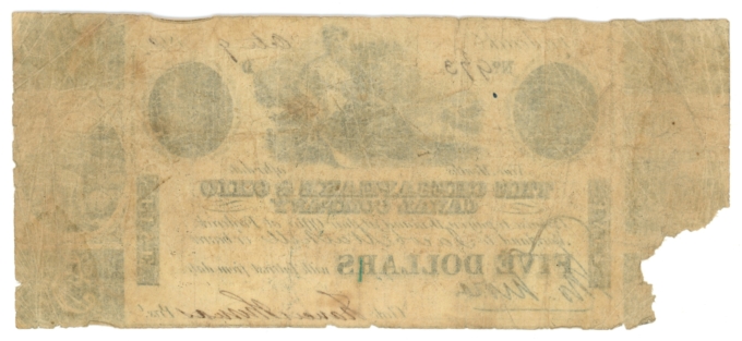 1840 Chesapeake & Ohio Canal Company Maryland $5 MD (L6247)