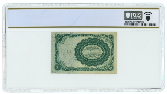 FR-1266 US Fractional Currency 10c Note PCGS UNC 64 (65079)