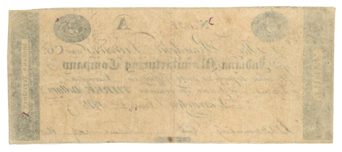 1815 Indiana Manufacturing Co Lexington Indiana Territory $3 Obsolete (65187)