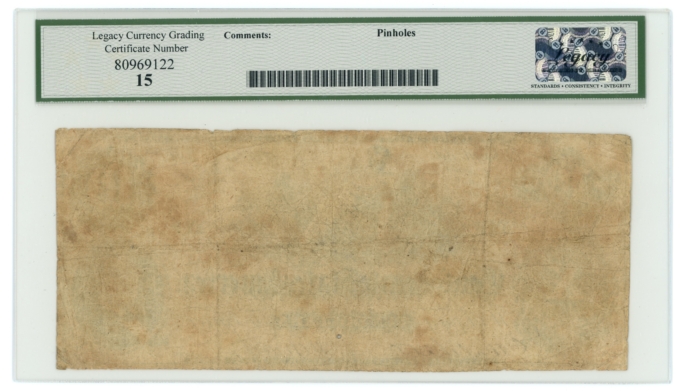 T-46 1862 Confederate States of America CSA $10 PF-1 CR-344 LCG F15 (65275)