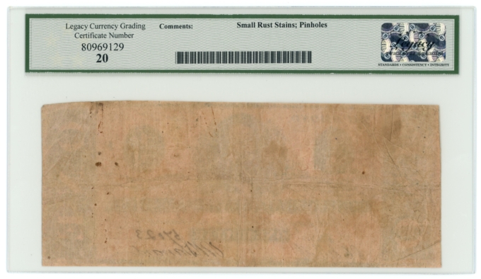 T-55 1862 Confederate States of America CSA $1 PF-2 CR-397 LCG VF20 (65293)