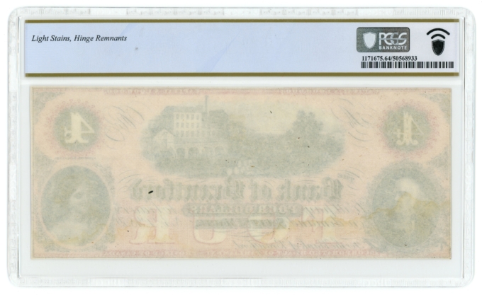 1859 Bank of Brantford Sault St Marie Canada $4 Note PCGS UNC 64 40-12-06R