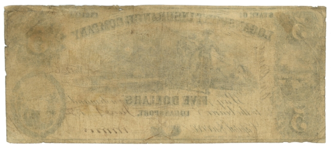 1832 Logansport Insurance Co Indiana $5 IN (60218)