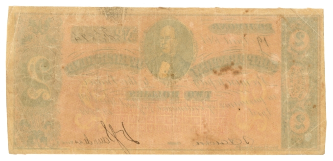 1861 Corporation of Richmond Virginia VA $2 Obsolete Note (65060)