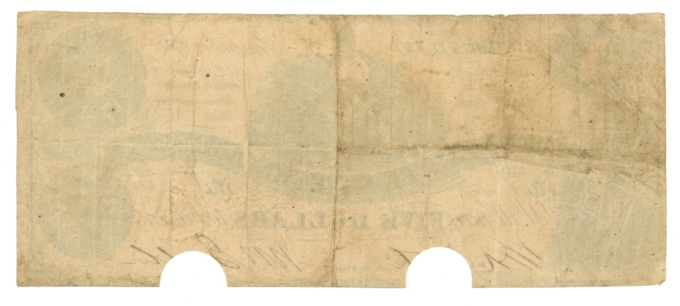 T-36 1861 Confederate States of America CSA $5 Note PF-2 CR-274 (65124)