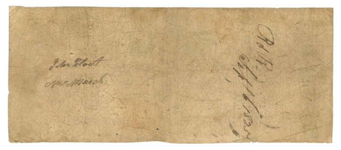 1824 Jersey Bank Jersey City New Jersey NJ $2 Obsolete Note (65144)