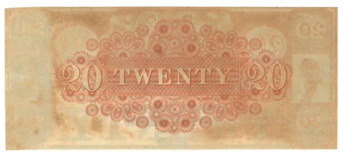 18XX Canal Bank New Orleans Louisiana LA $20 Obsolete - Remainder (65159)