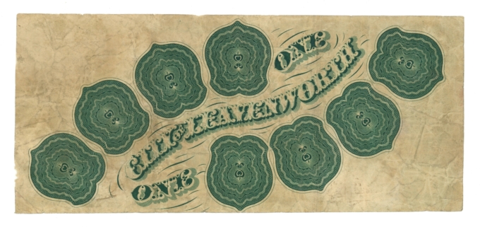 1871 City of Leavenworth Kansas KS $1 Obsolete Note - Whitfield 274 (65236)