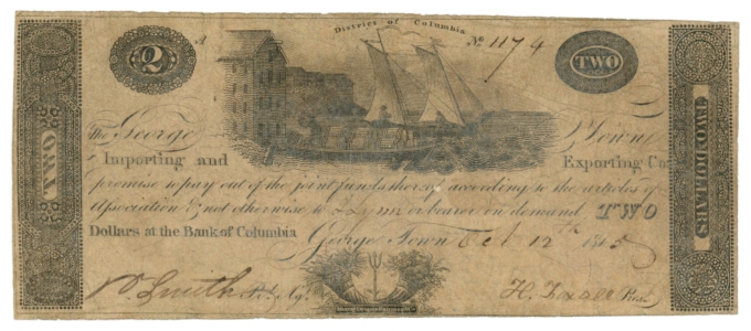 1815 George Town Importing and Exporting Co $2 DC (L6287)