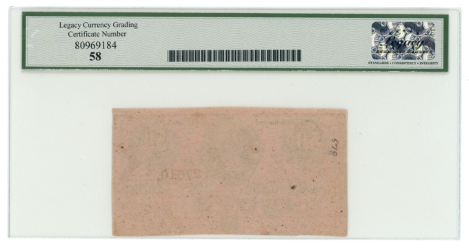 1864 T-72 PF-1 CR-578 CSA 50 Cents LCG AU58 (L6327)