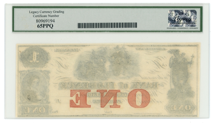 18XX Bank of Florence Nebraska $1 NE LCG 65PPQ (L6339)