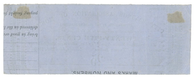 1862 City Savings Association of Mobile Alabama AL 25c Scrip R189-3 R6 (65435)