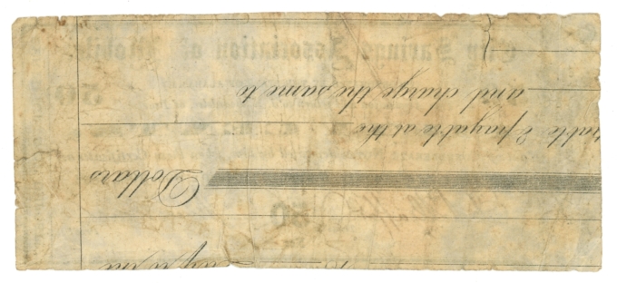 1862 City Savings Association of Mobile Alabama AL 50c Scrip R189-4 R7 (65434)