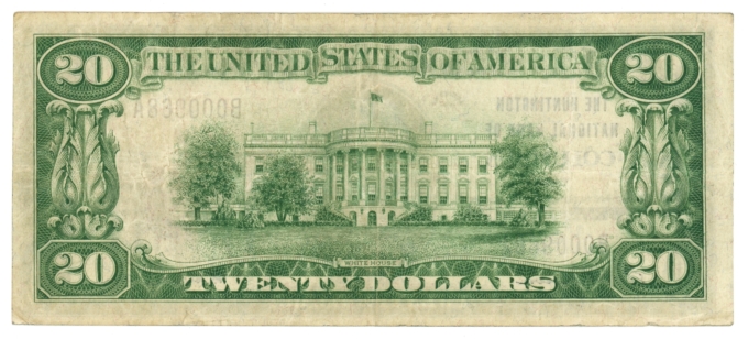1929 Ty.1 Huntington National Bank of Columbus OH $20 NBN Ch#7745 (65457)