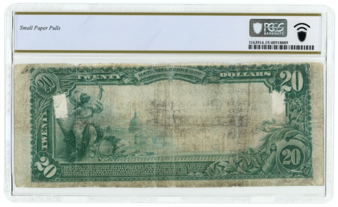 1902 State National Bank of Frankfort KY $20 NBN Ch#4090 PCGS F15 (65464)