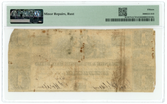 1840 LaGrange & Memphis Railroad Co. LaGrange TN $1 Obsolete PMG 15 G-1386 R14